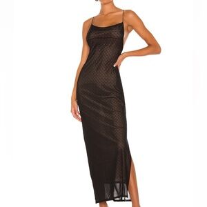 Miaou Thais Semi-Sheer Maxi Dress